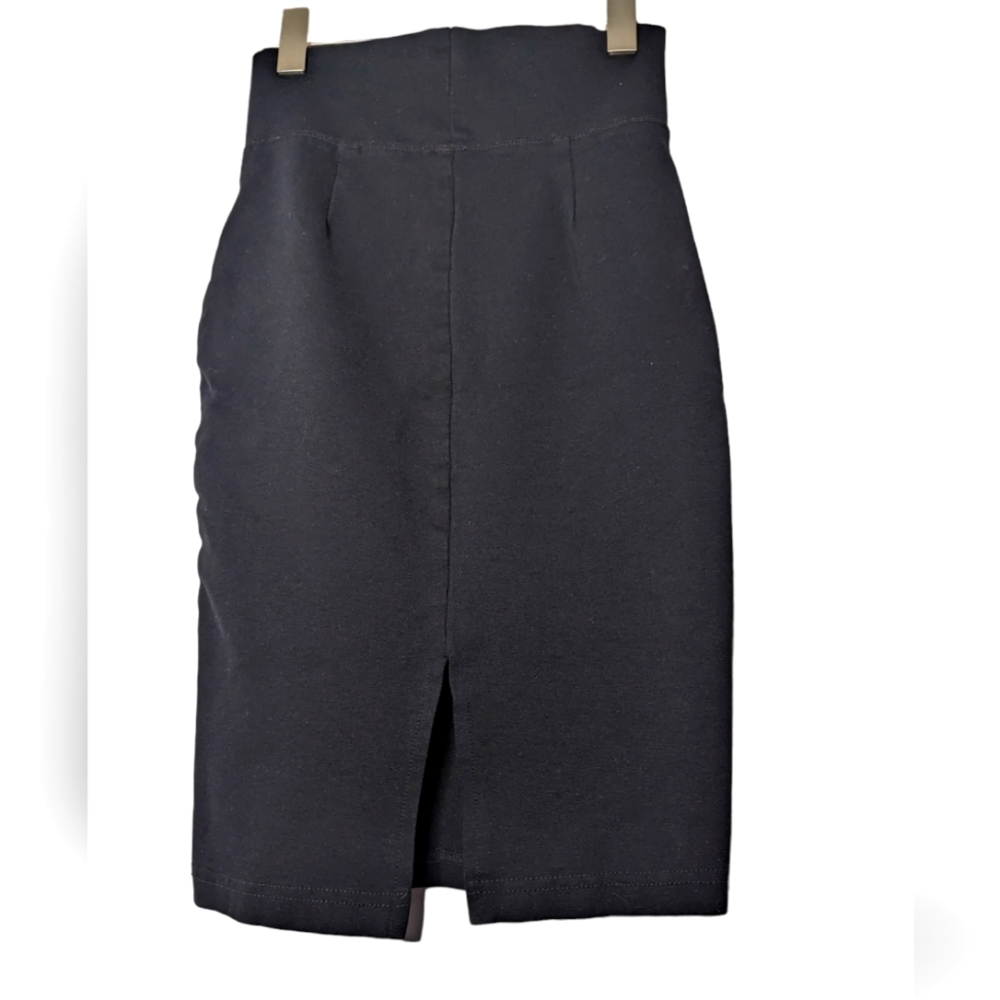 Labijou high waisted pencil skirt with sexy back slit - Small/Fitted